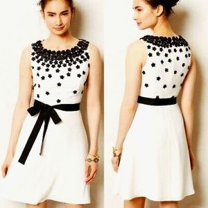 Anthropologie Maeve 3D Floral White Dress 4